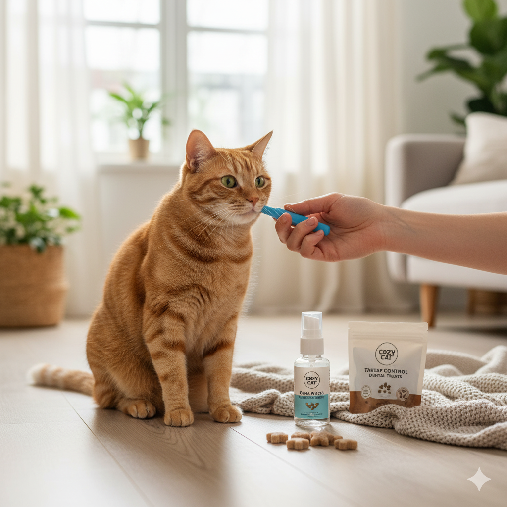 Small Habits to Prevent Feline Stomatitis: Alternatives and Functional Treats for Cats Who Hate Brushing